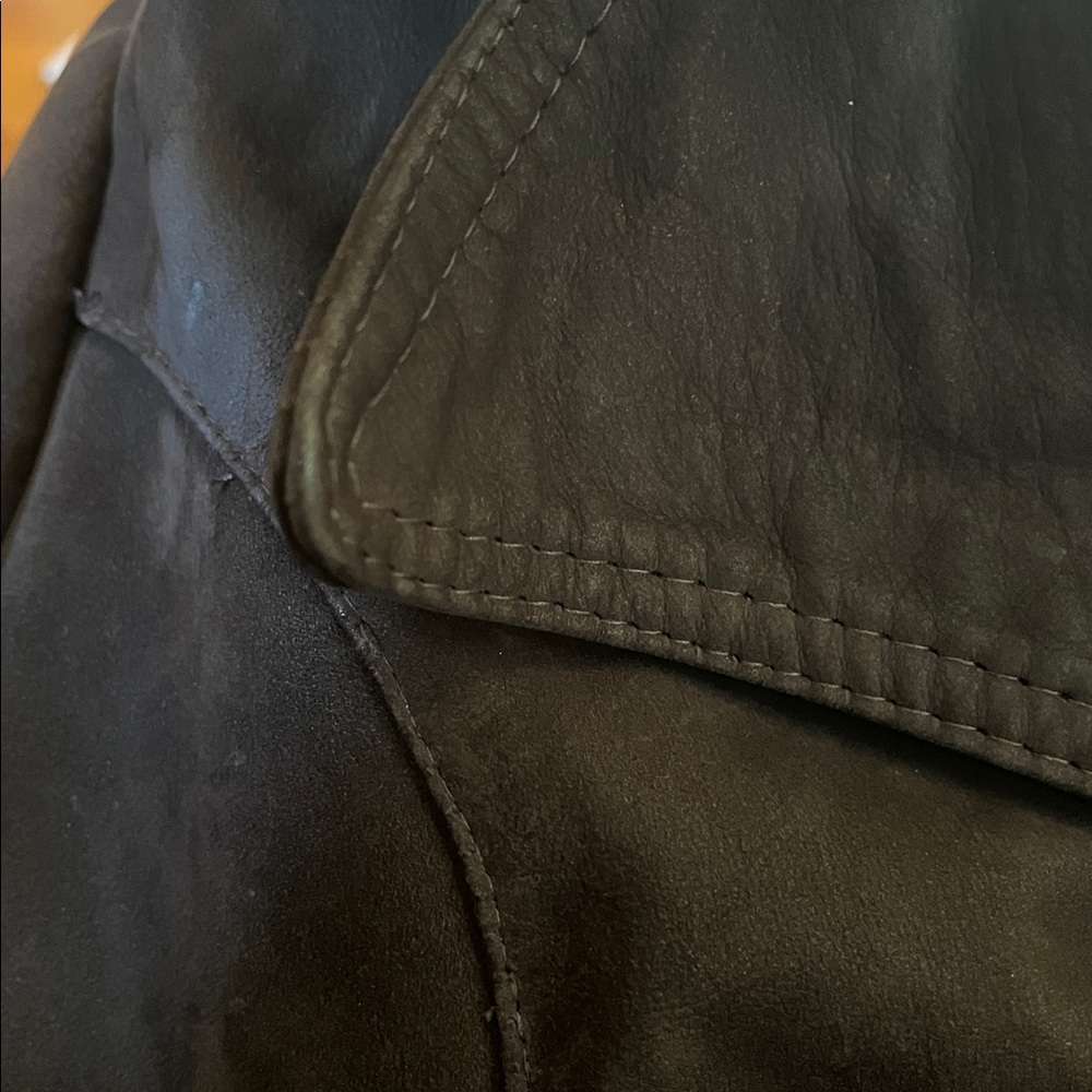 Vintage Bohemian Brown Suede Fitted Jacket w/pockets & decorative Buttons Size S - Picture 13 of 16